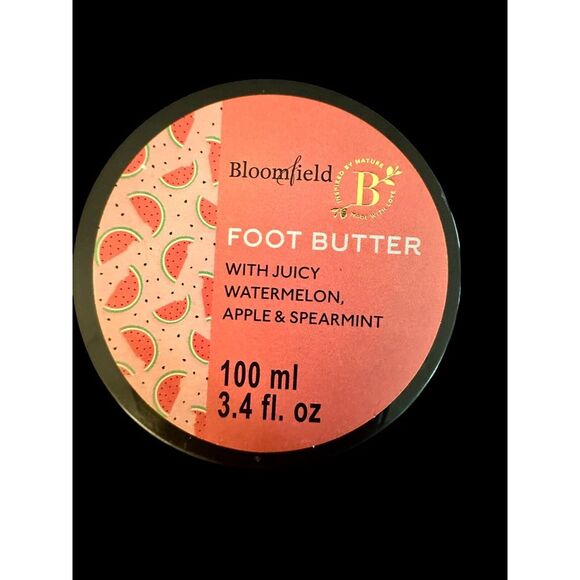 Bloomfield Refreshing Foot Butter‎ Juicy Watermelon, Spearmint, Apple 3.4 fl oz - Picture 1 of 3
